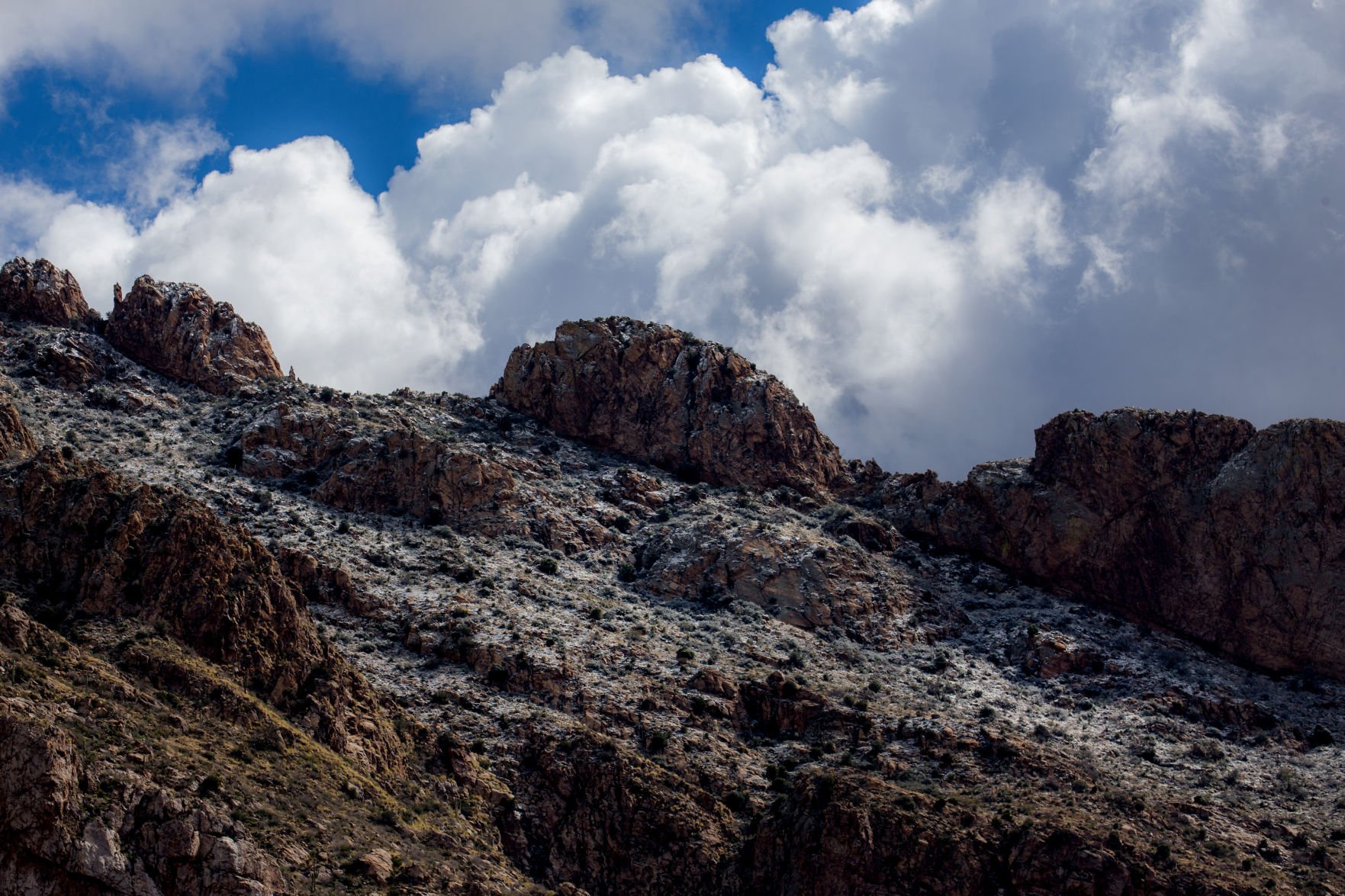 Snow around Tucson